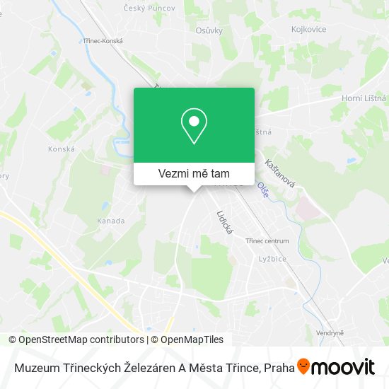 Muzeum Třineckých Železáren A Města Třince mapa