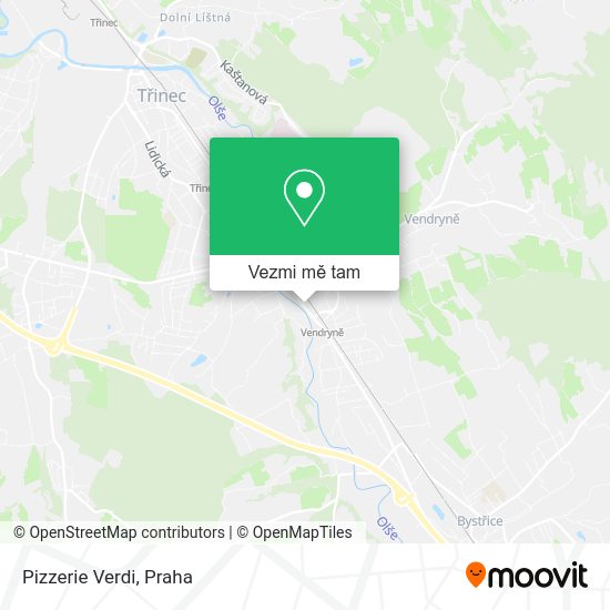 Pizzerie Verdi mapa