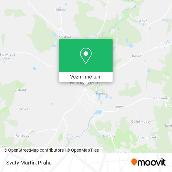 Svatý Martin mapa