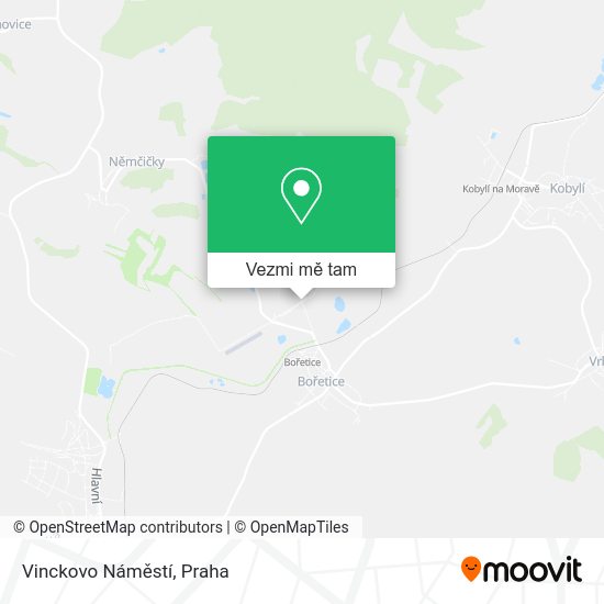 Vinckovo Náměstí mapa