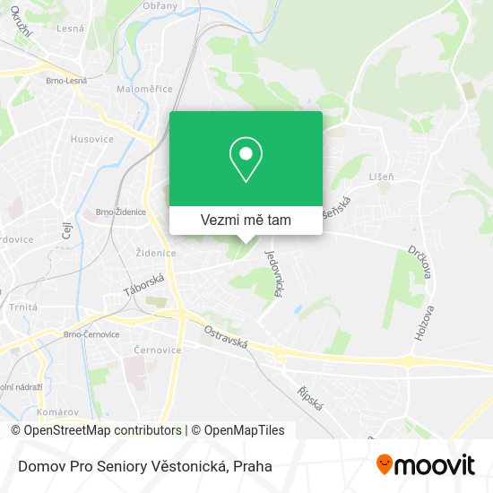 Domov Pro Seniory Věstonická mapa