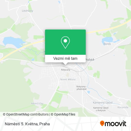 Náměstí 5. Května mapa