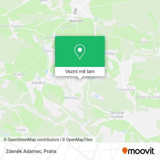 Zdeněk Adamec mapa