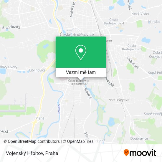 Vojenský Hřbitov mapa