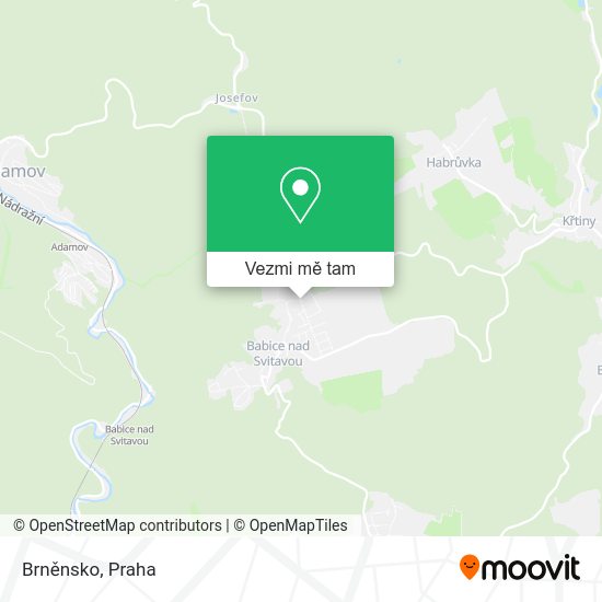 Brněnsko mapa