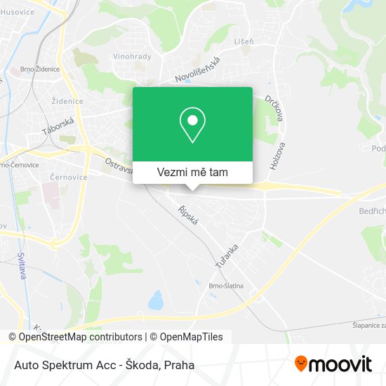 Auto Spektrum Acc - Škoda mapa