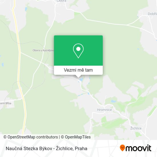 Naučná Stezka Býkov - Žichlice mapa