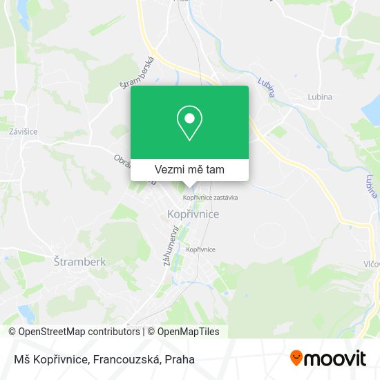 Mš Kopřivnice, Francouzská mapa