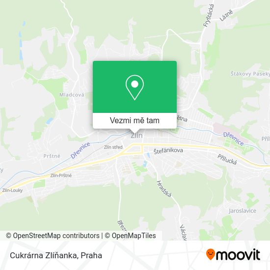 Cukrárna Zlíňanka mapa