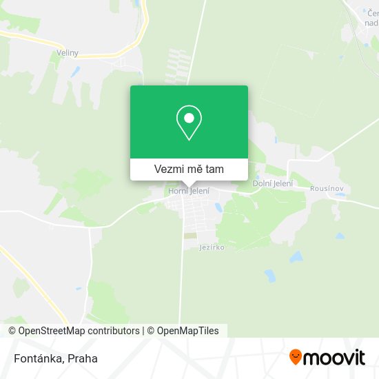 Fontánka mapa