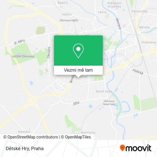 Dětské Hry mapa