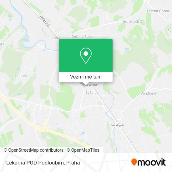 Lékárna POD Podloubím mapa