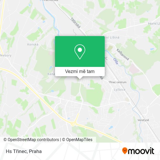 Hs Třinec mapa