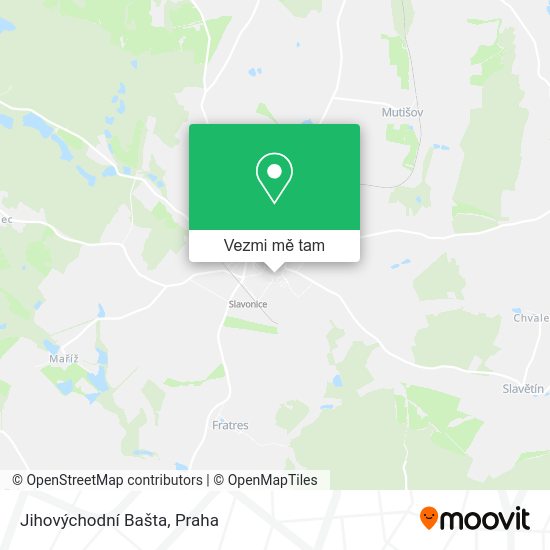 Jihovýchodní Bašta mapa