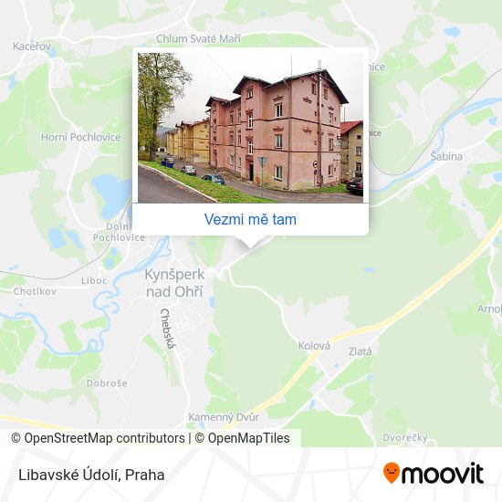 Libavské Údolí mapa