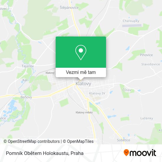 Pomník Obětem Holokaustu mapa