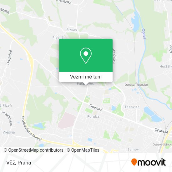 Věž mapa