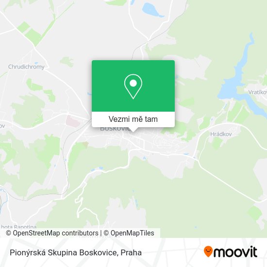 Pionýrská Skupina Boskovice mapa