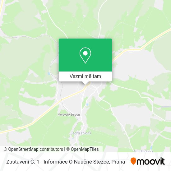 Zastavení Č. 1 - Informace O Naučné Stezce mapa