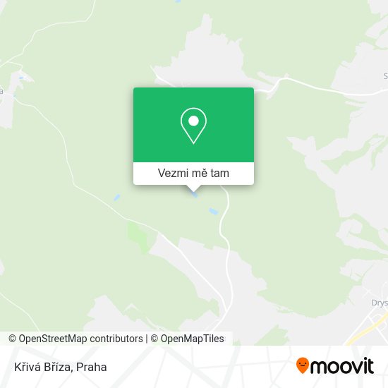 Křivá Bříza mapa