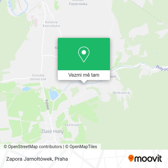 Zapora Jarnołtówek mapa