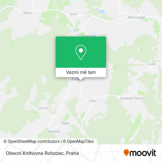 Obecní Knihovna Rohozec mapa
