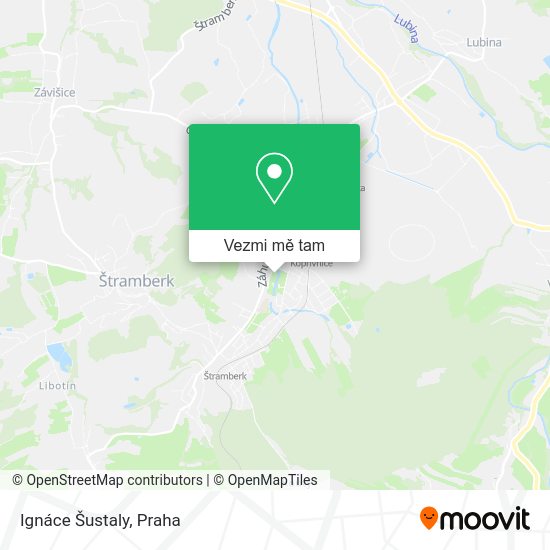 Ignáce Šustaly mapa
