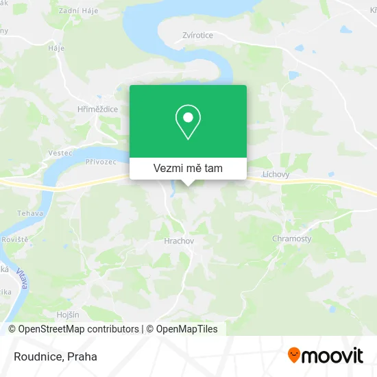 Roudnice mapa