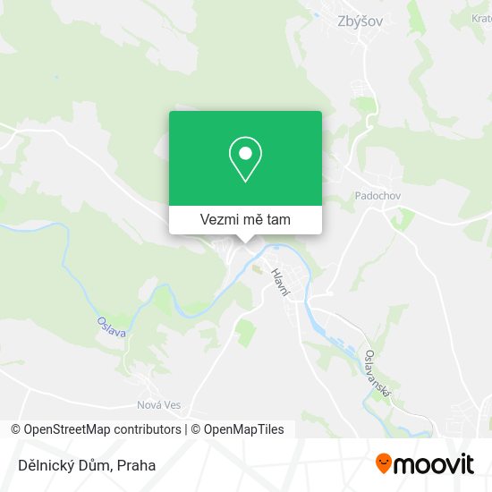Dělnický Dům mapa