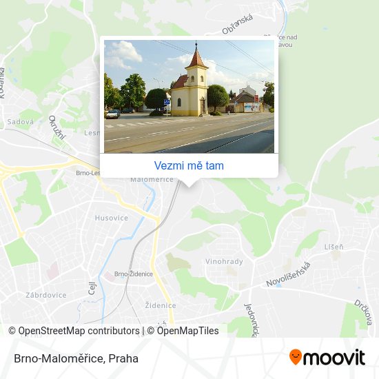 Brno-Maloměřice mapa