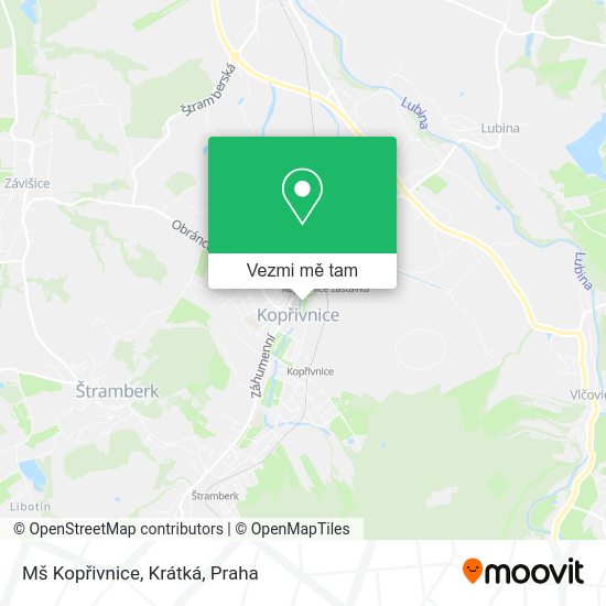 Mš Kopřivnice, Krátká mapa