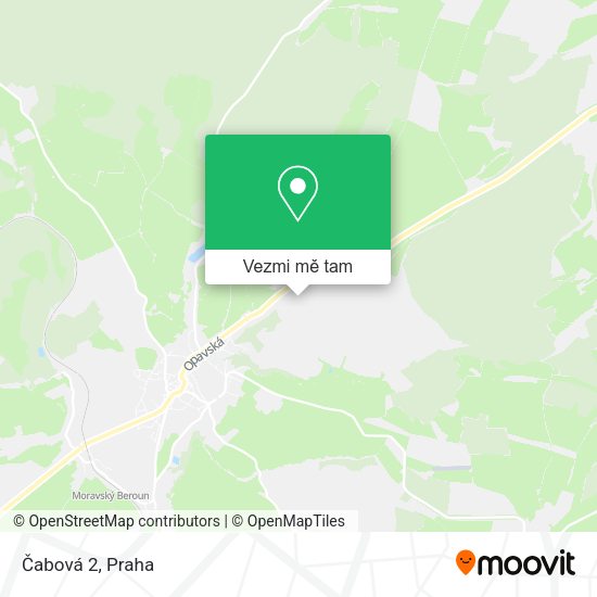 Čabová 2 mapa