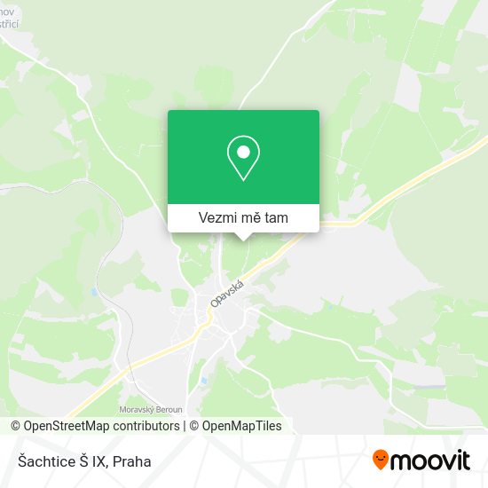 Šachtice Š IX mapa