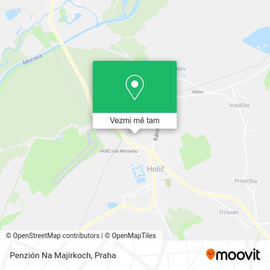 Penzión Na Majírkoch mapa