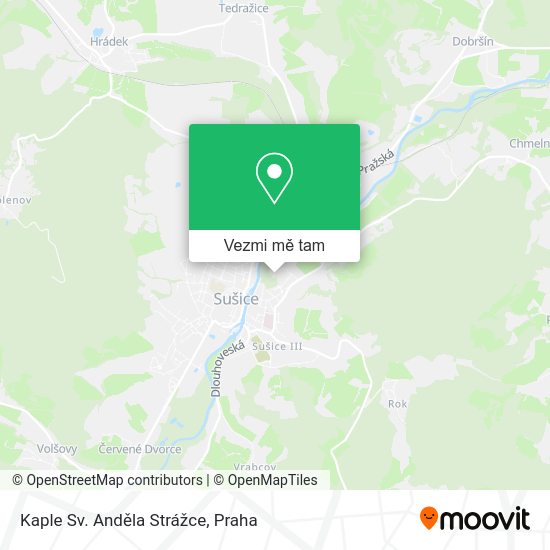 Kaple Sv. Anděla Strážce mapa