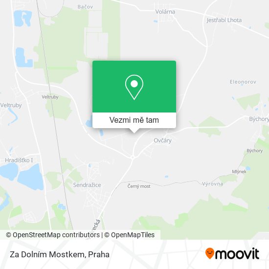 Za Dolním Mostkem mapa
