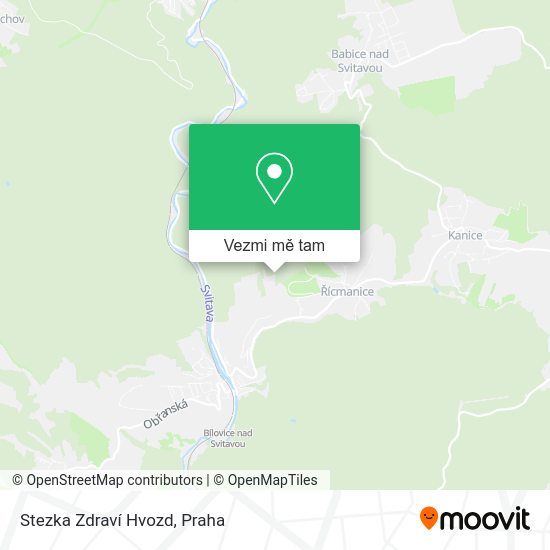 Stezka Zdraví Hvozd mapa