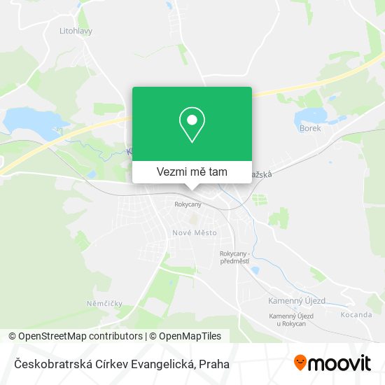 Českobratrská Církev Evangelická mapa