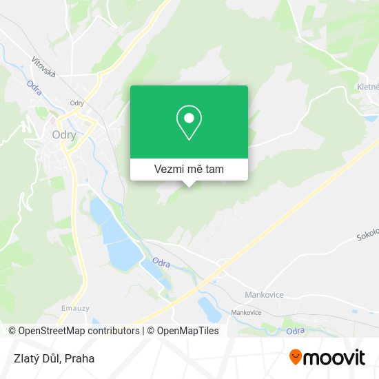 Zlatý Důl mapa