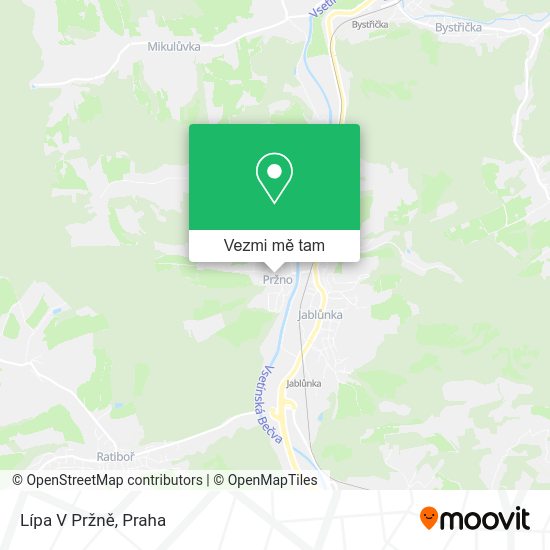 Lípa V Pržně mapa