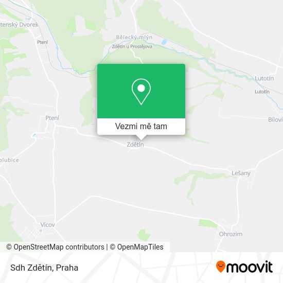 Sdh Zdětín mapa