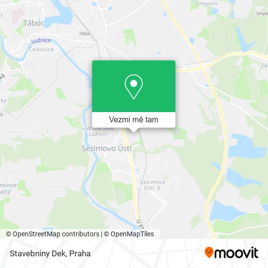 Stavebniny Dek mapa