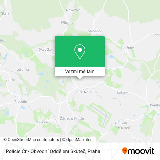 Policie Čr - Obvodní Oddělení Skuteč mapa
