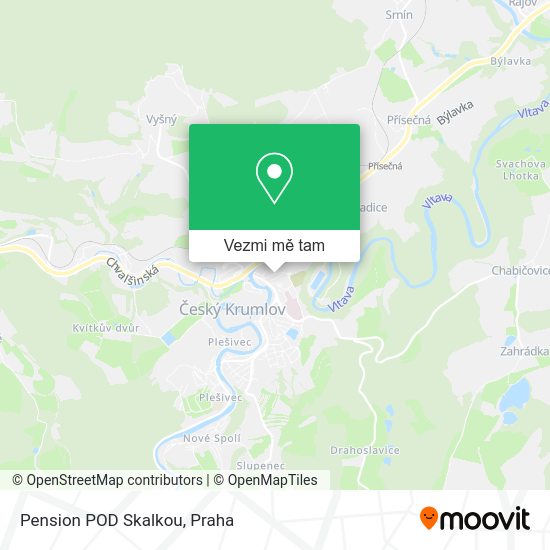 Pension POD Skalkou mapa