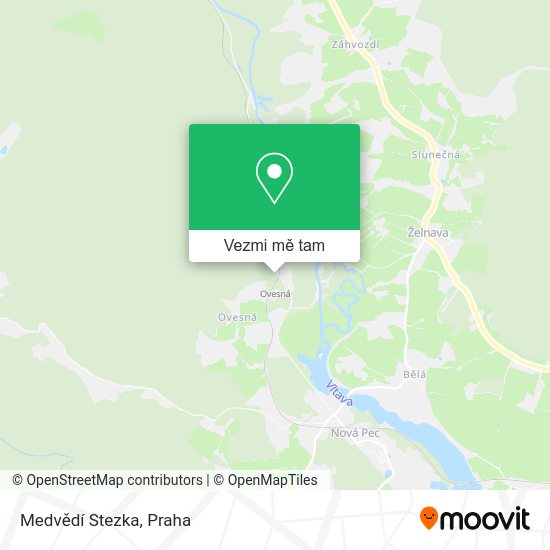 Medvědí Stezka mapa