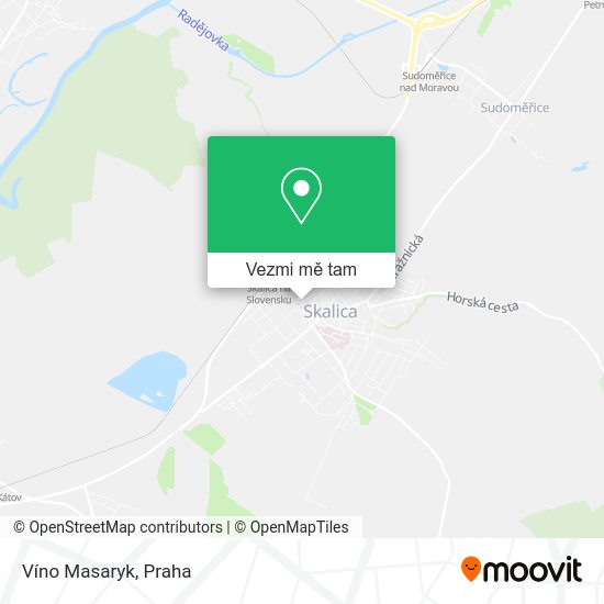 Víno Masaryk mapa