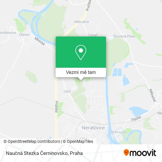 Naučná Stezka Černínovsko mapa