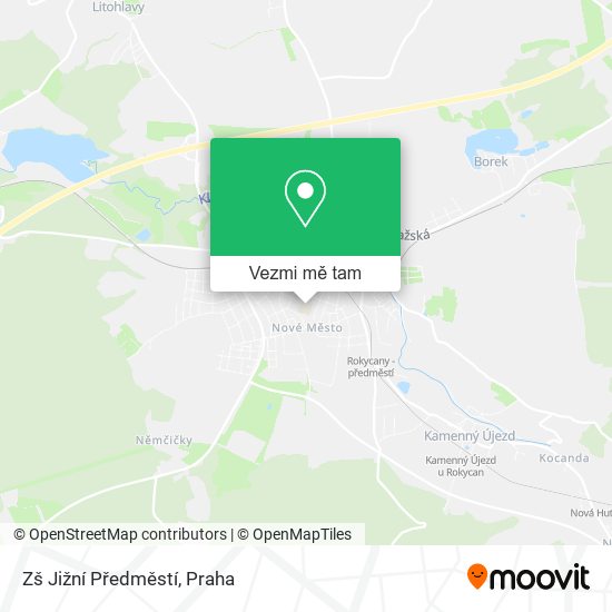 Zš Jižní Předměstí mapa