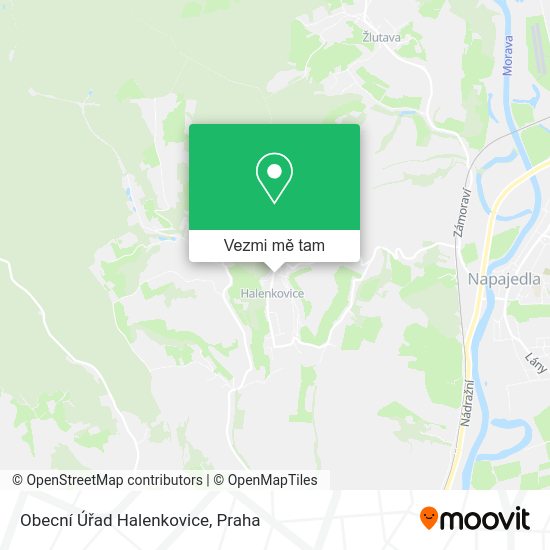 Obecní Úřad Halenkovice mapa