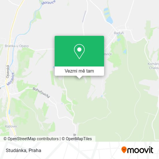 Studánka mapa